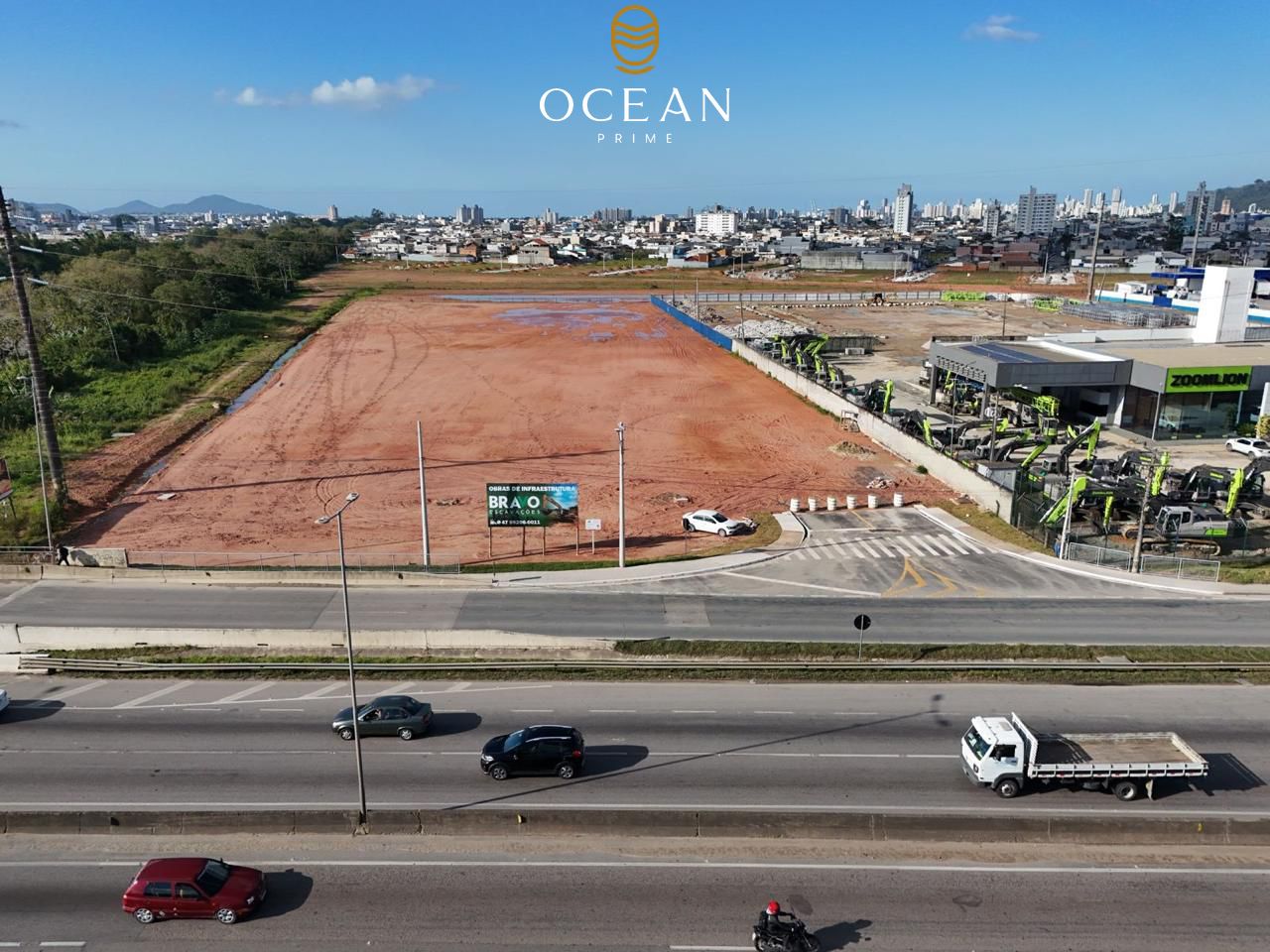 Terreno frente para BR 101 - Itajaí